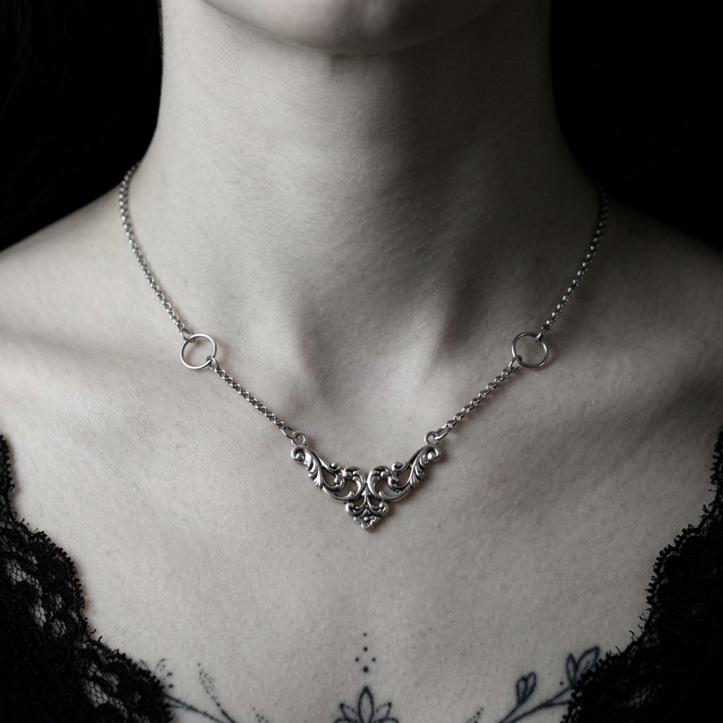 Victorian Necklace Floral Necklace