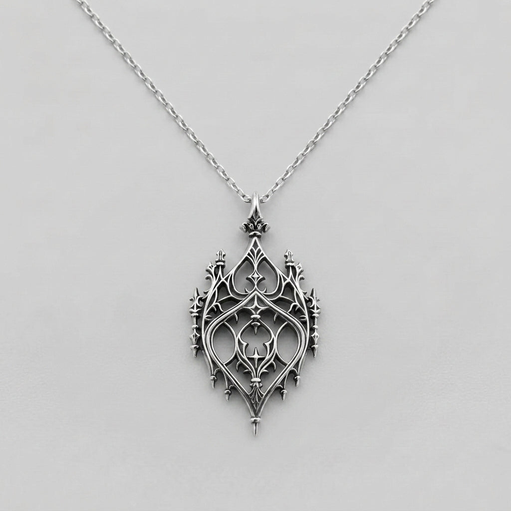 Gothic Chandelier Pendant Necklace