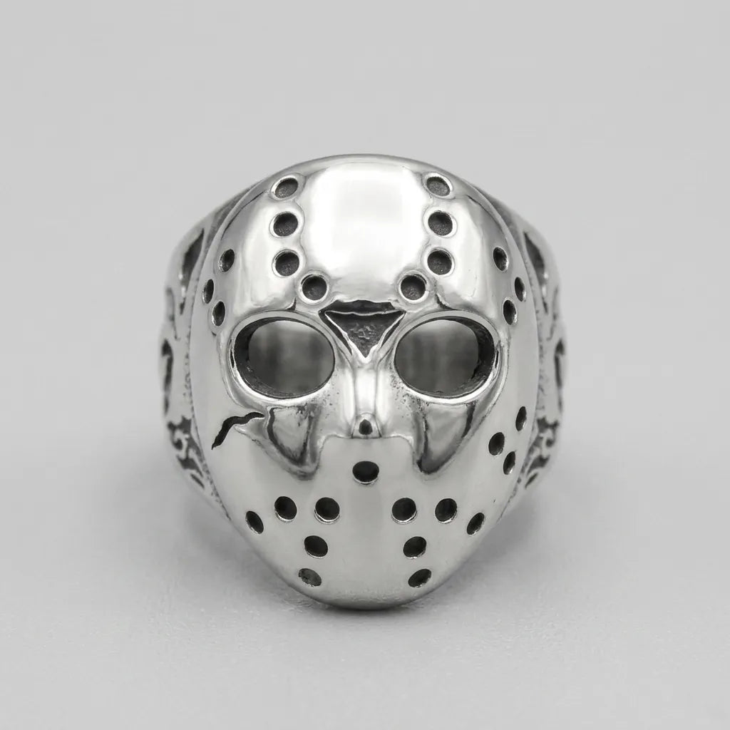 Hockey Mask Skull Ring
