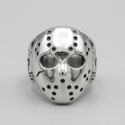 Hockey Mask Skull Ring