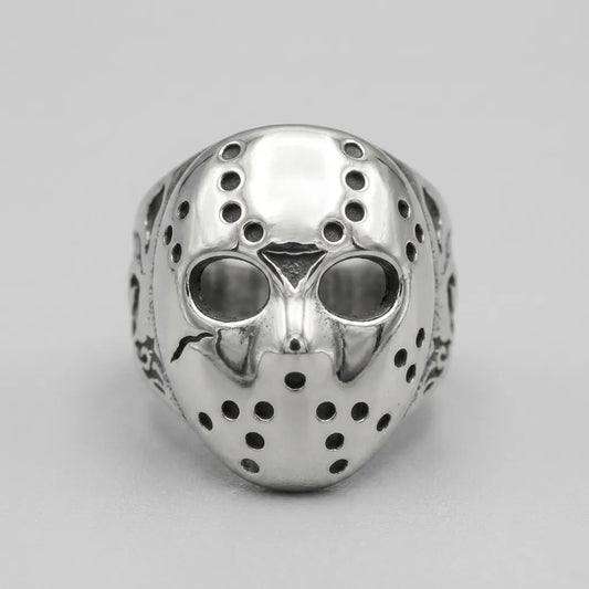 Hockey Mask Skull Ring