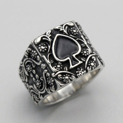 Ace of Spades Ring Ace of Spades Signet Ring