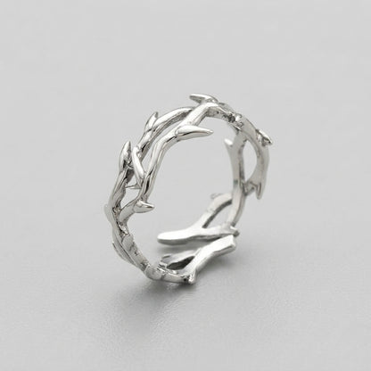 Goth Rose Thorn Ring