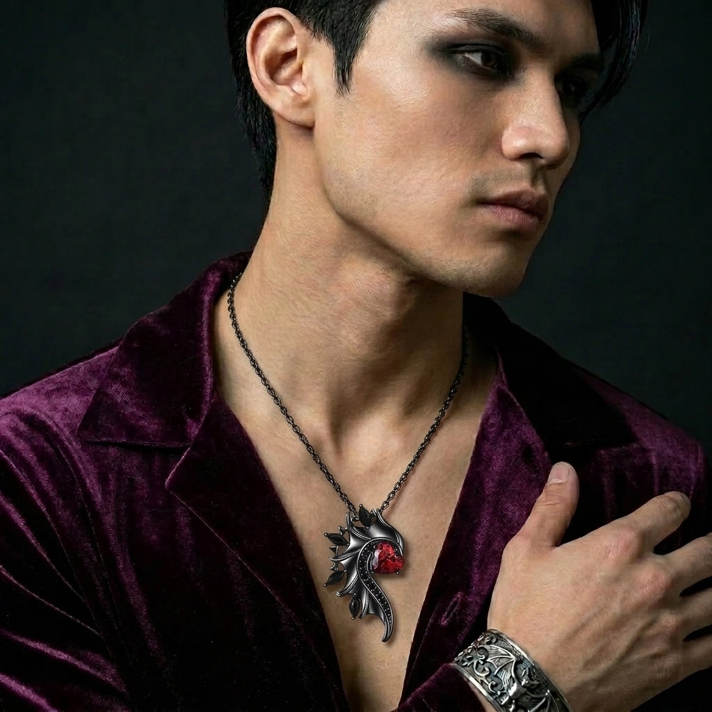 Angel And Devil Pendant Necklace