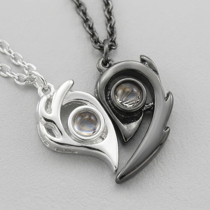 Gothic Punk Heart Pendant Necklace