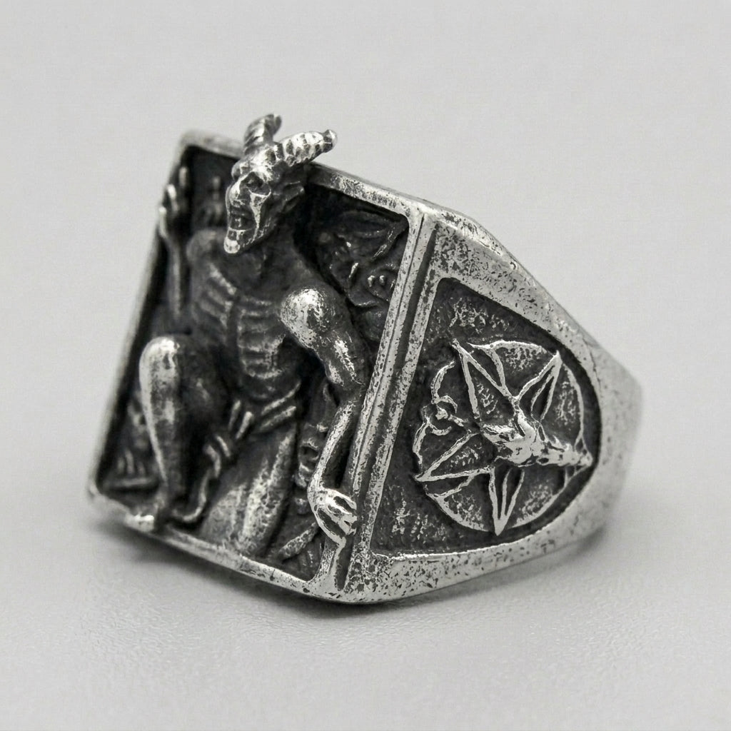 Dark Souls Demon Scene Wide Band Ring