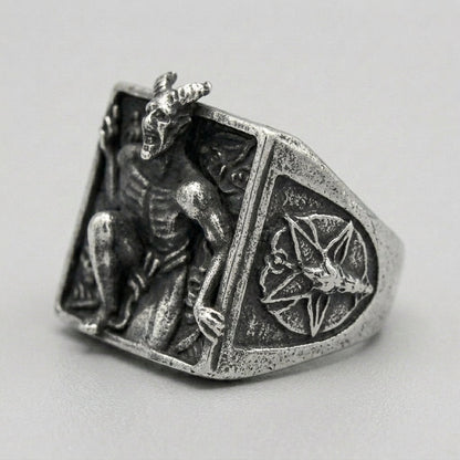 Dark Souls Demon Scene Wide Band Ring