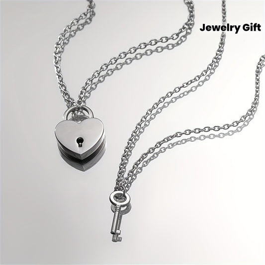Key & Lock Couple Necklace