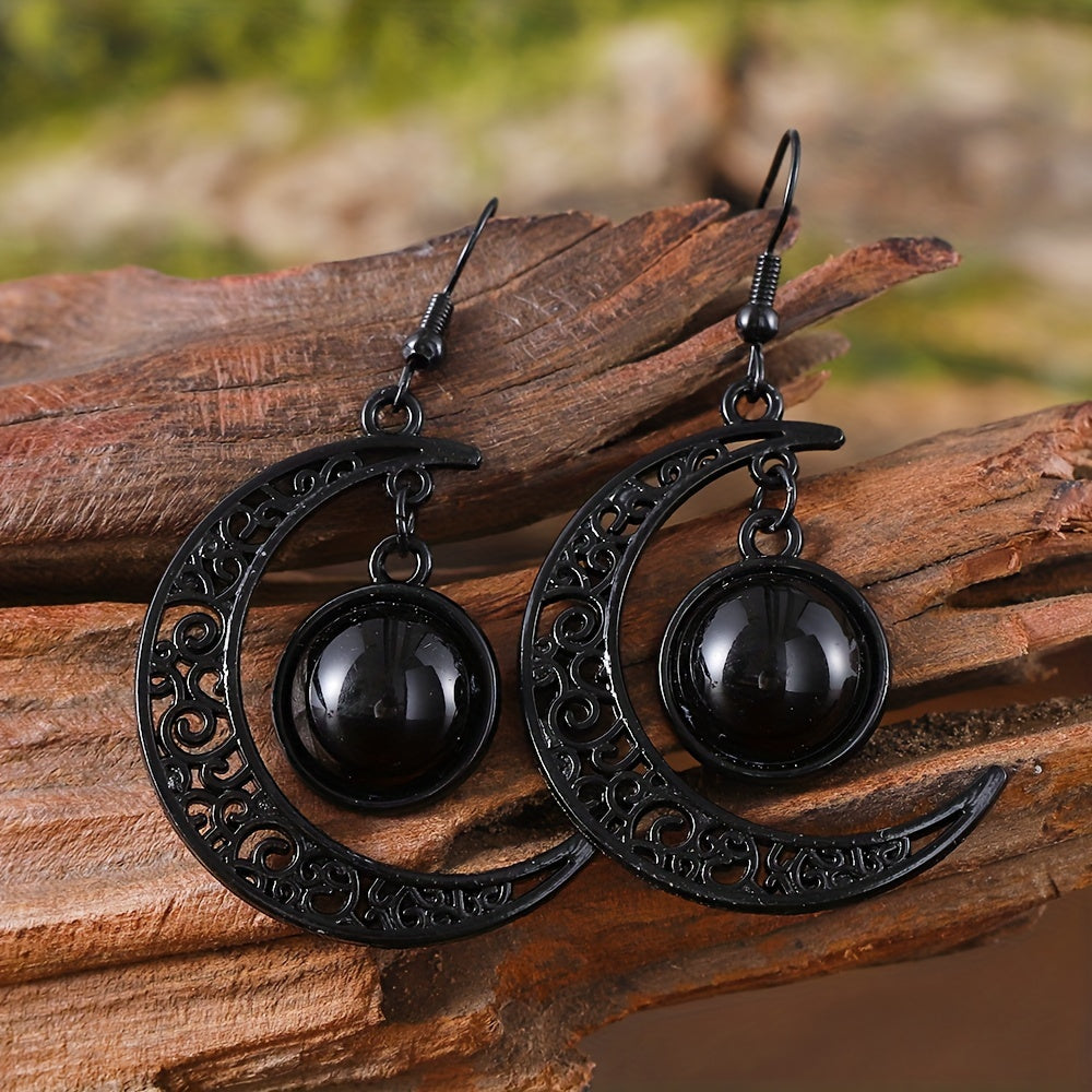 Hollow Moon Earrings