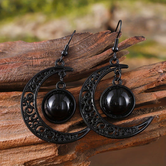Hollow Moon Earrings