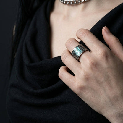 Ocean Stone Band Ring