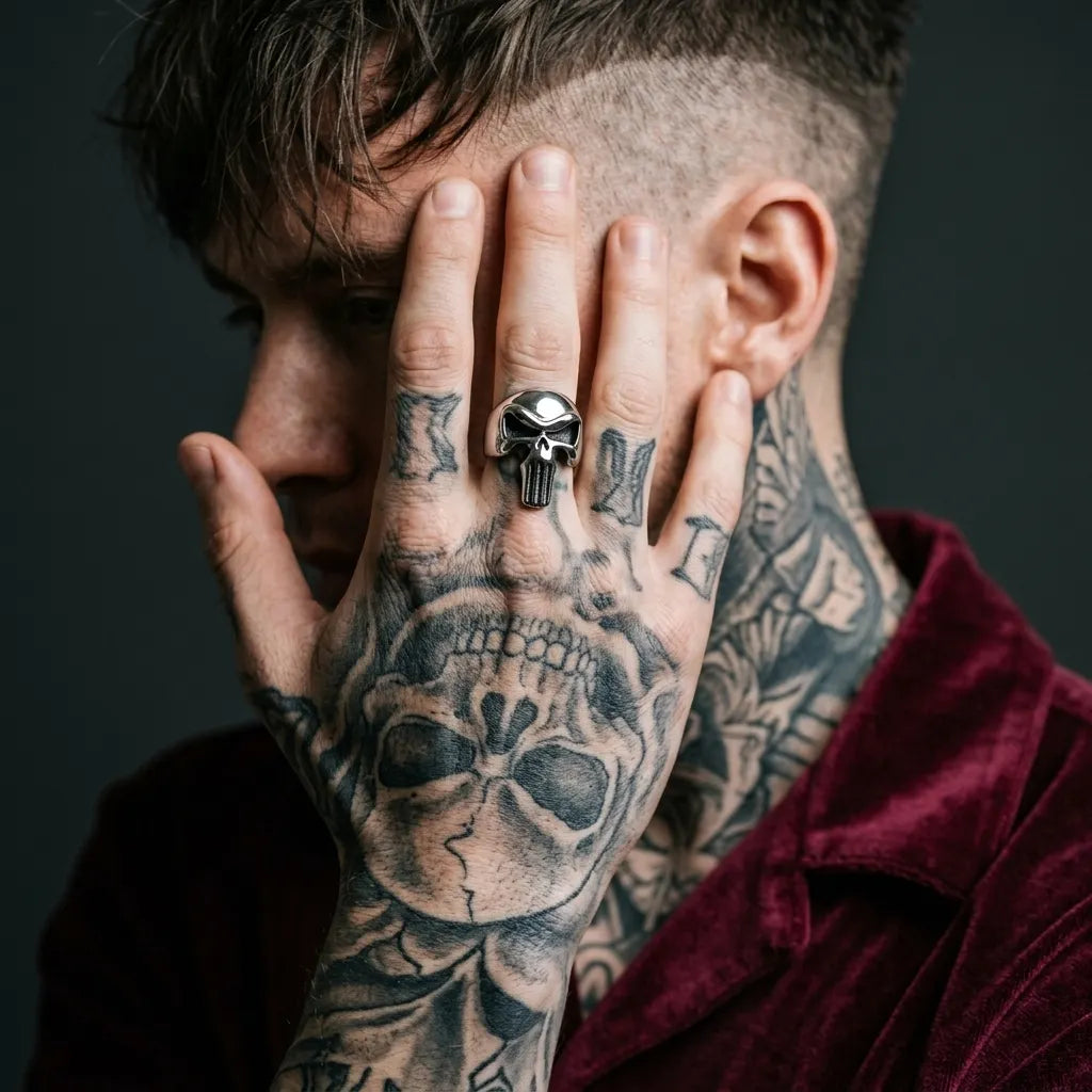 Punisher Skull Statement Ring