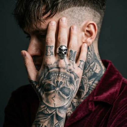Punisher Skull Statement Ring