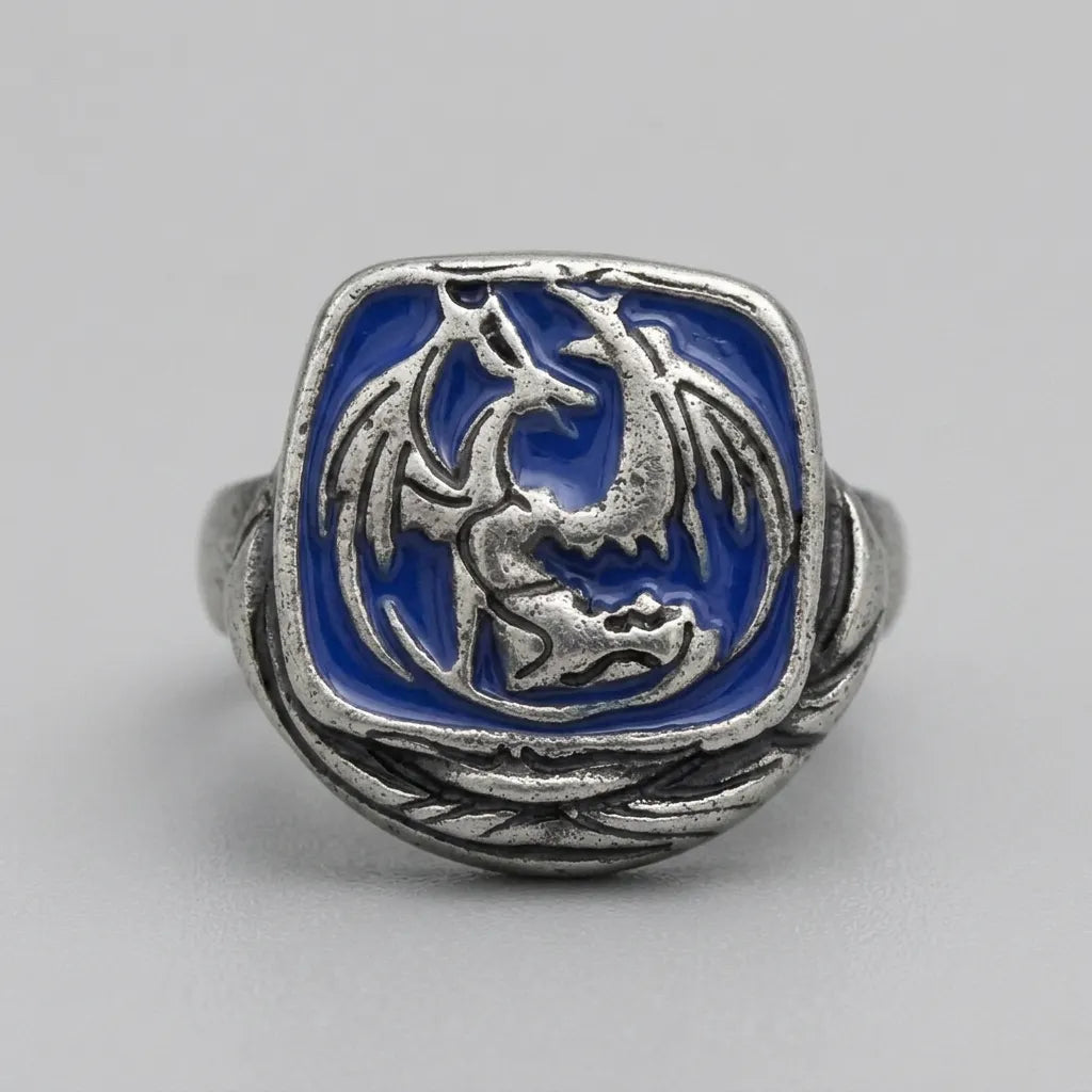 Midnight Dragon Seal Ring