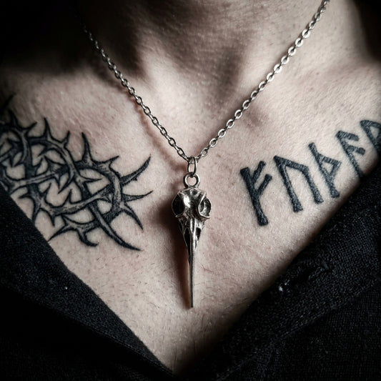 Bird Skull Plague Necklace