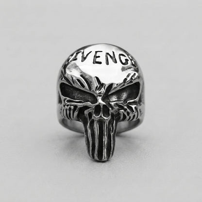 Skull Letter Ring