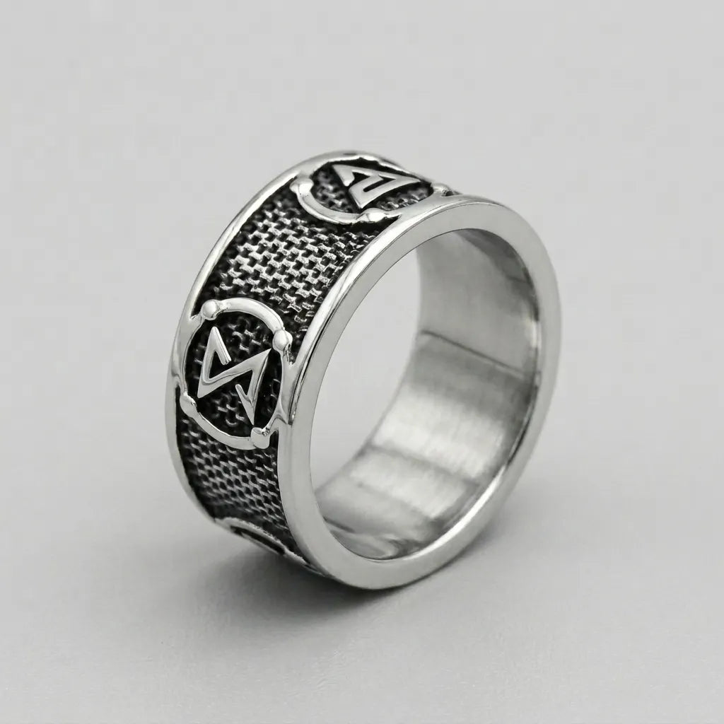 Viking Rune Band Ring