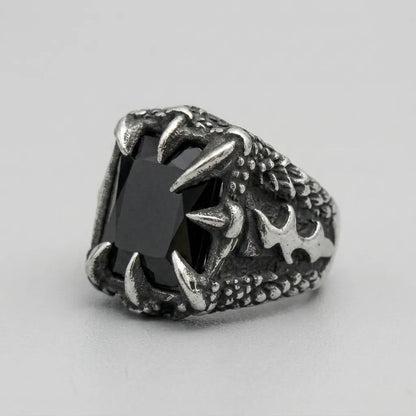 Dragon Claw Black Onyx Statement Ring