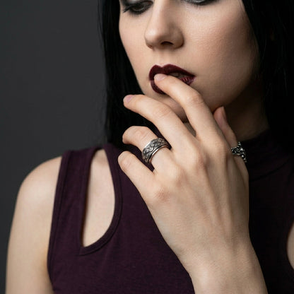 Evil Eye Eternity Spinner Ring