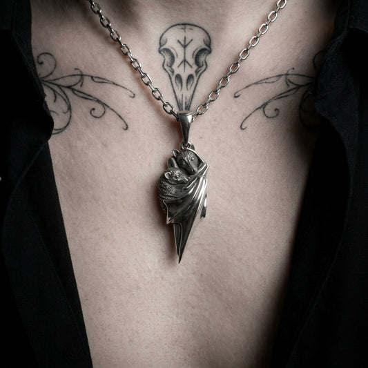 Sterling Silver Flying Fox Pendant