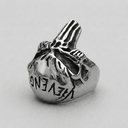 Skull Letter Ring