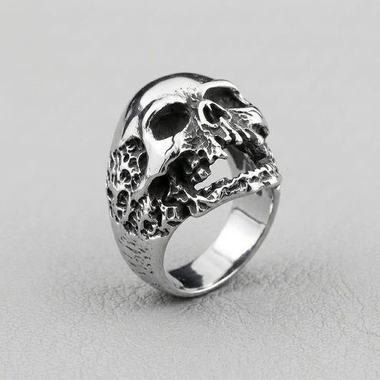 Rotting Skull Signet Ring