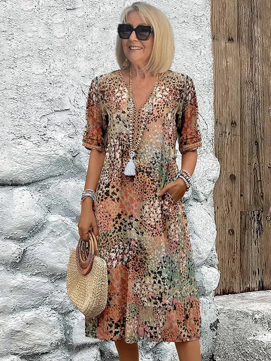 KS | Flattering midi dress for effortless island elegance