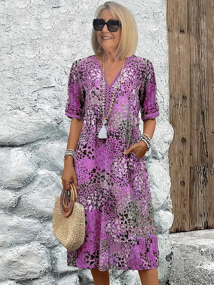 KS | Flattering midi dress for effortless island elegance