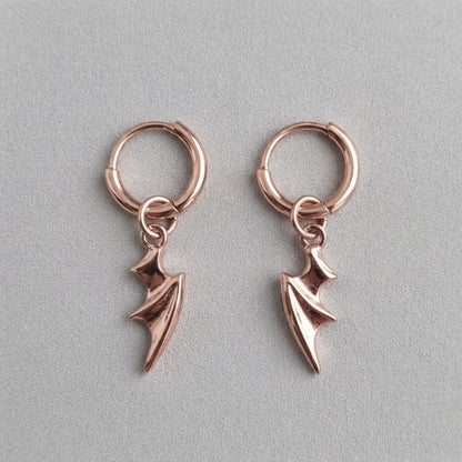 Bat Wing Hoop Earrings