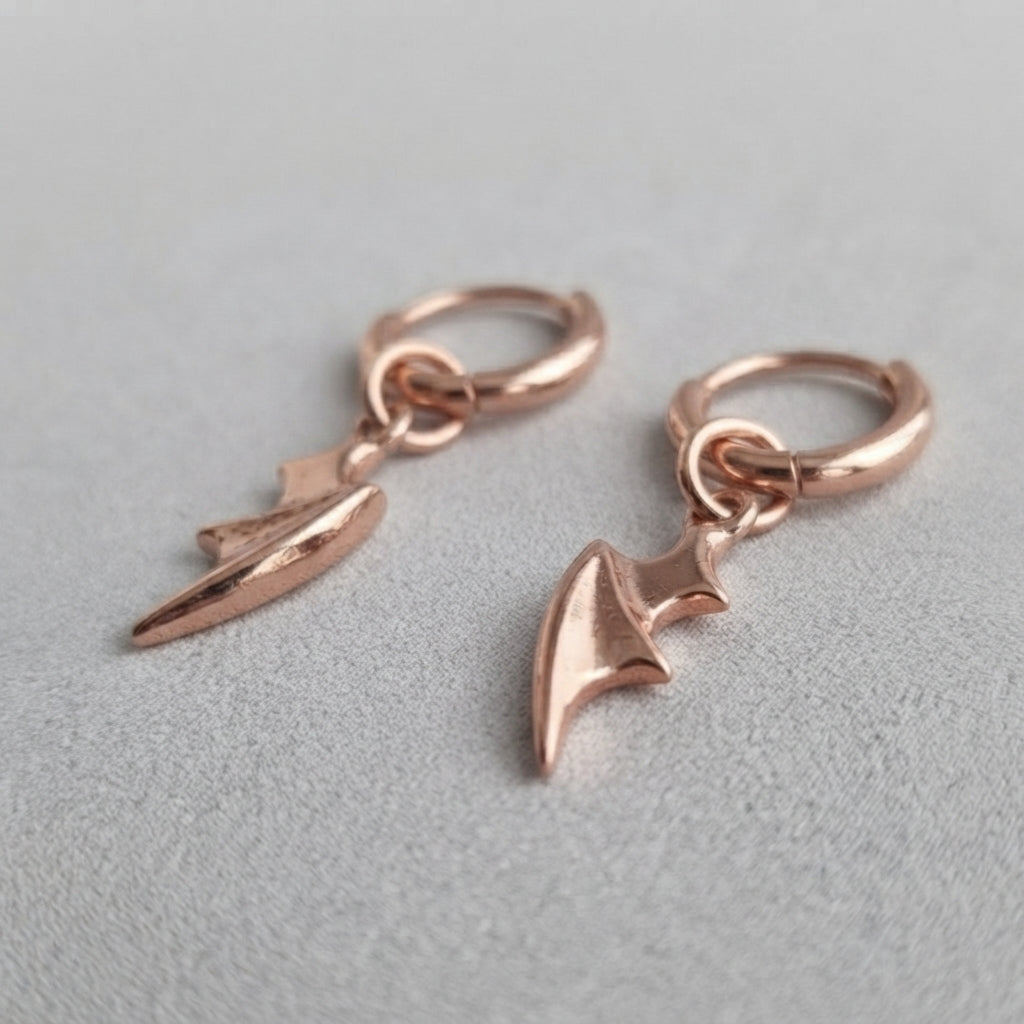 Bat Wing Hoop Earrings