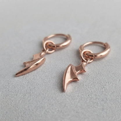 Bat Wing Hoop Earrings