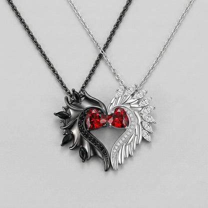 Angel And Devil Pendant Necklace