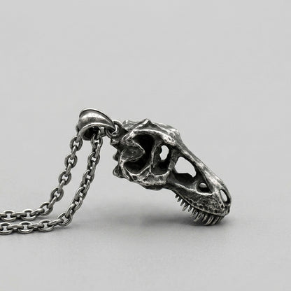 T-Rex Skull Pendant Necklace