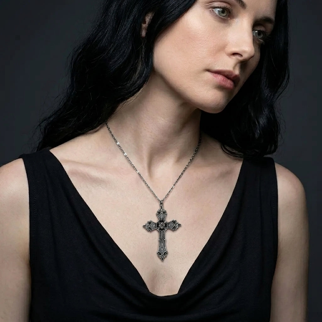 Vintage Cross Chain Necklace