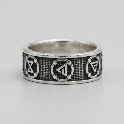 Viking Rune Band Ring