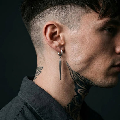 Spike Huggie Hoop Earrings