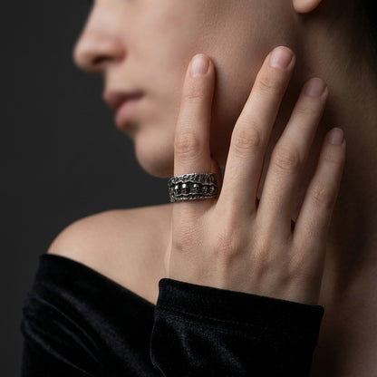 Skull Catacomb Band Ring