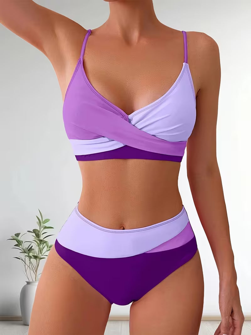 Tricolor Wrap Bikini