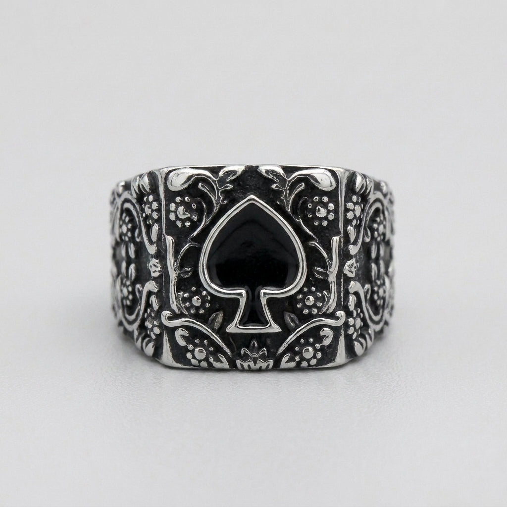 Ace of Spades Ring Ace of Spades Signet Ring