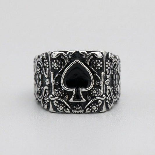 Ace of Spades Ring Ace of Spades Signet Ring