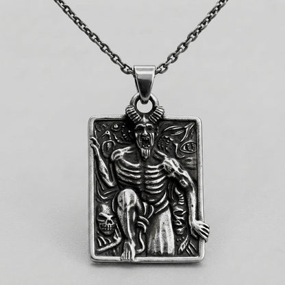 Devil Tarot Card Necklace