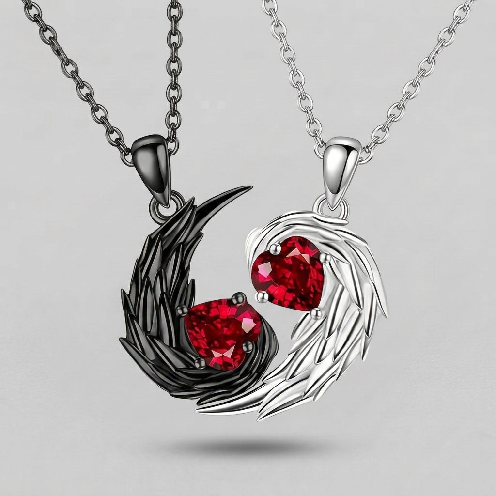 Feather & Wing Clavicle Necklace Set