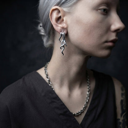 Statement Octopus Drop Earrings
