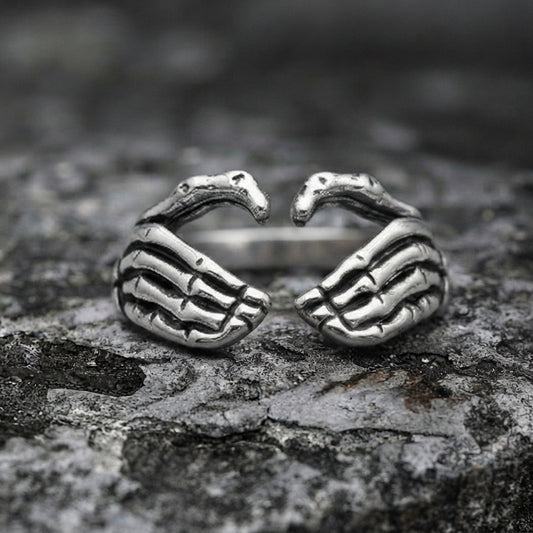 Bone Hand Embrace Ring