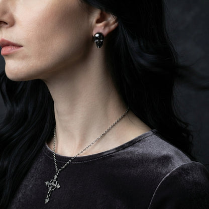 Midnight Bone Studs
