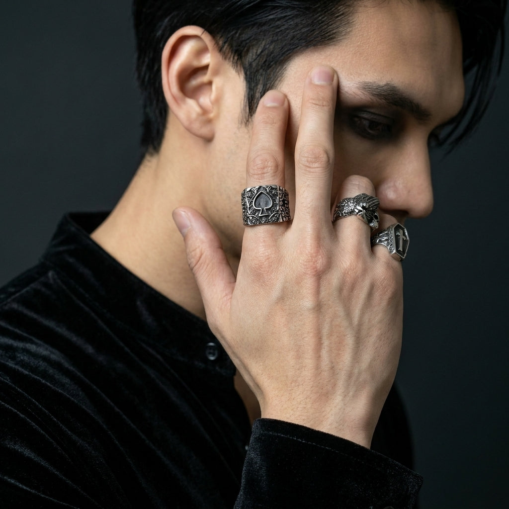 Ace of Spades Ring Ace of Spades Signet Ring