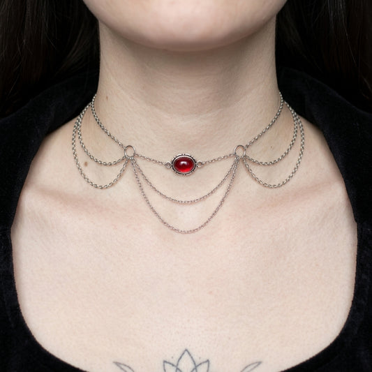 Adjustable Chain Choker Necklace