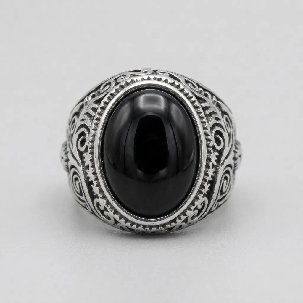 Black Onyx Statement Ring