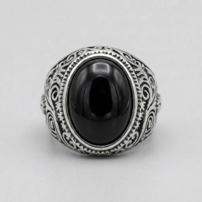 Black Onyx Statement Ring
