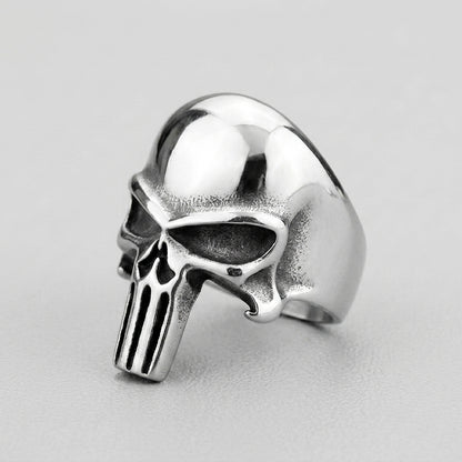 Sleek Death's Head Signet Ring